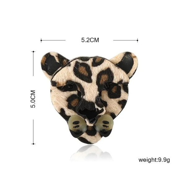 VQ Leopard Brooch - Picture 5 of 5